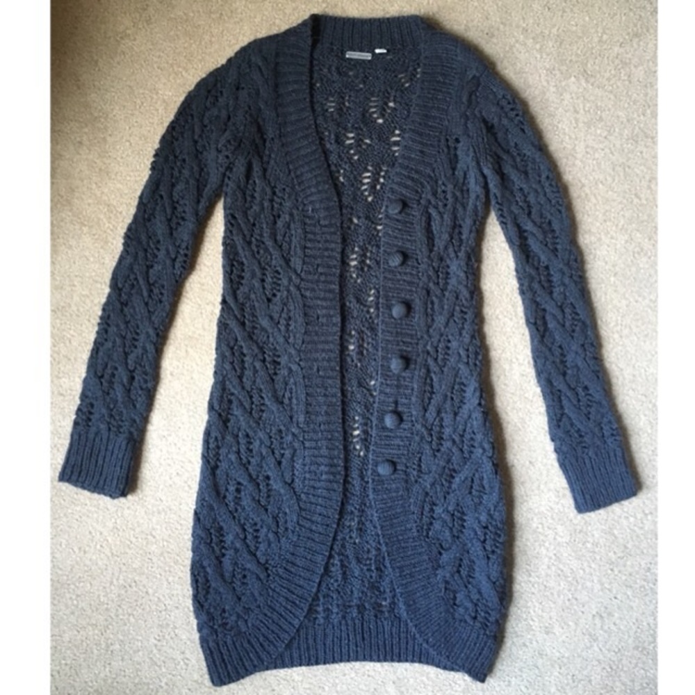 Long grey cardigan